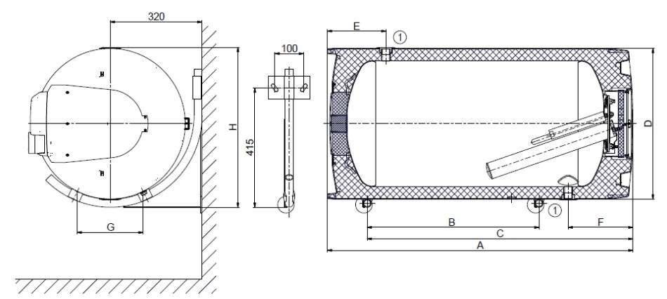 Бойлер Okcev 125L (1103308111) 2-37737 Бойлер Okcev 125L (1103308111) 2-37737
